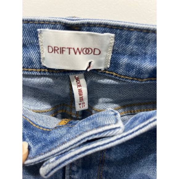 Driftwood Embroidered Jackie Embroidered Floral High Rise Slim Jeans Sz 30 x 27 - Picture 4 of 6